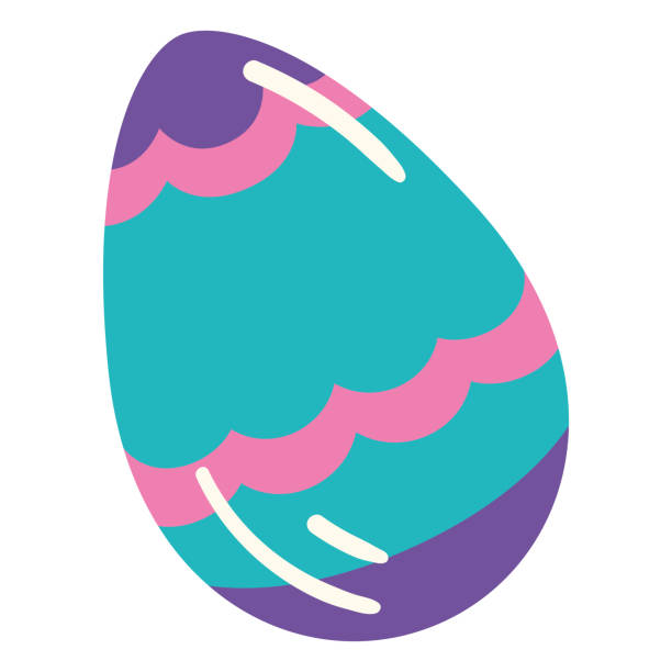 Isolated colored easter egg icon Vector Isolated colored easter egg icon Vector illustration easter sunday stock illustrations
