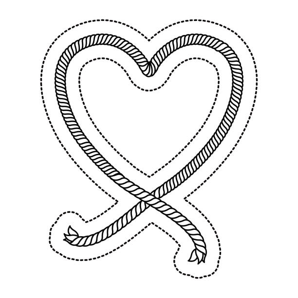 Best Heart Rope Illustrations, Royalty-Free Vector Graphics & Clip Art