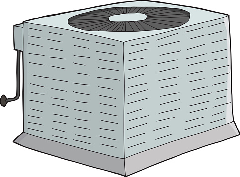 Isolated Metal AC Unit