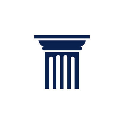 Isolated Pillar Icon logo vector