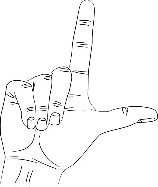 Silhouette Of The Flipping Off Illustrations, Royalty-Free Vector.