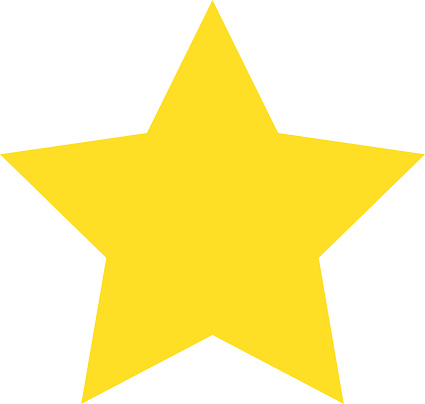 Isolated Yellow Star Icon Ranking Mark Stock Illustration - Download ImageNow - iStock