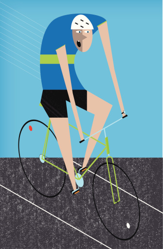 Isometric cyclist
