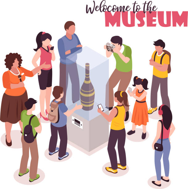 Museum Tour Guide Illustrations, Royalty-Free Vector Graphics & Clip