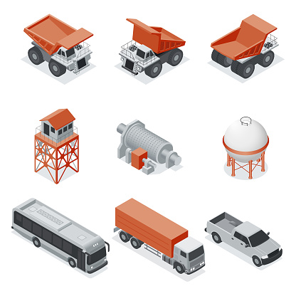 Isometric industry and mining