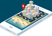All elements were
layered seperately...
Easy editable isometric
city vector illustration..