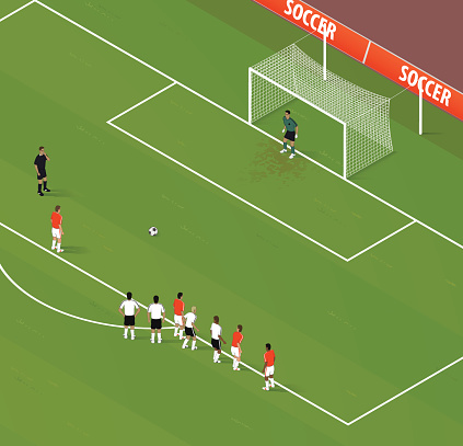 Isometric Soccer Penalty Kick