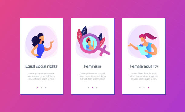Best Drawing Of Gender Equality Illustrations, Royalty-Free Vector