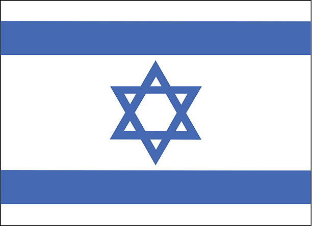 Israel Flag Vector Israel Flag Vector. AI and EPS file. Great for flags, t-shirts & billboard. star of david stock illustrations