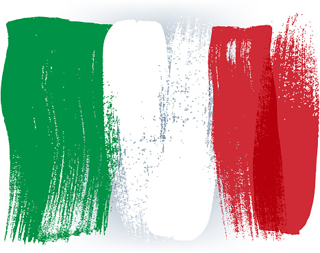 Italy Colorful Brush Strokes Painted Flag Stock Illustration - Download ...