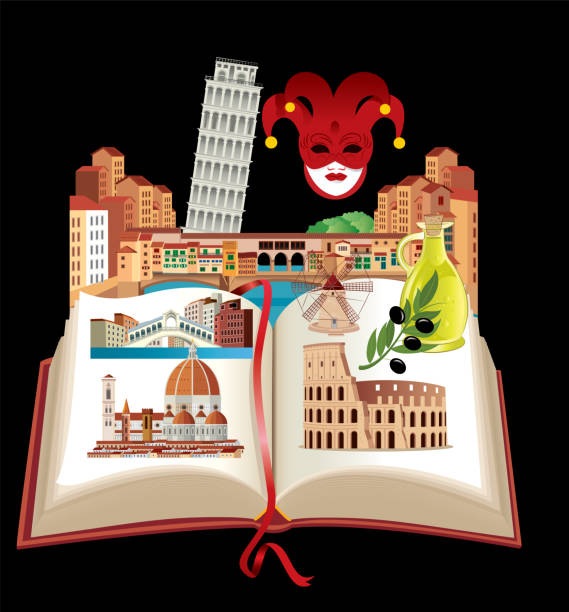 illustrazioni stock, clip art, cartoni animati e icone di tendenza di viaggio in italia - bologna roma