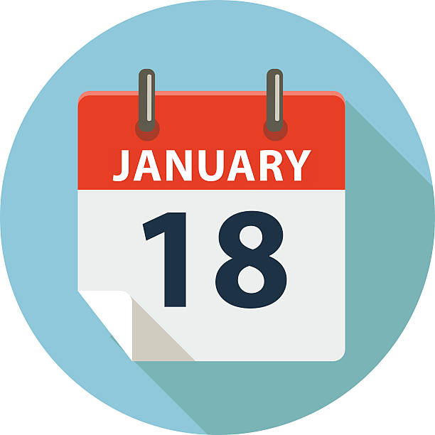 January 15th Calendar Date EPS 10 and JPEG mlk stock illustrations