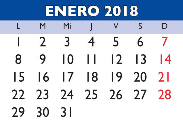 December Spanish Calendar