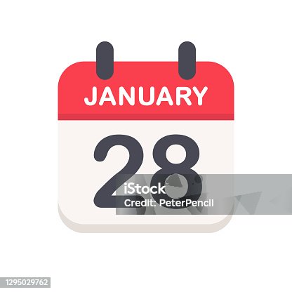 istock January 28 - Calendar Icon 1295029762
