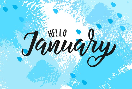January Word Hand Lettering Typography Stock Illustration Download January Word Hand Lettering Typography Stock Illustration Download
