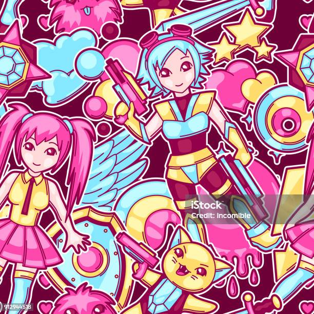 Manga Girl Free Vector Art 95 Free Downloads