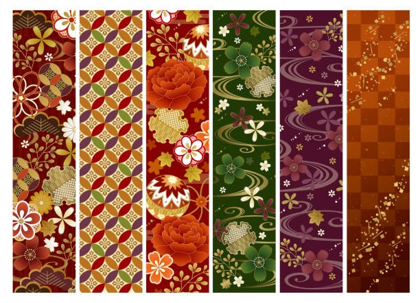 秋の日本の着物 - 着物点のイラスト素材／クリップアート素材／マンガ素材／アイコン素材