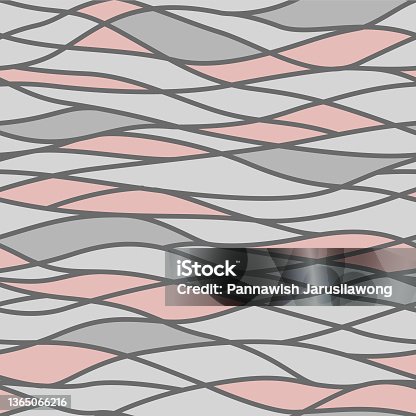istock Japanese Pastel Streak Wave Vector Seamless Pattern 1365066216