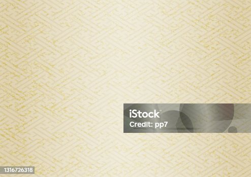 istock Japanese style background material for celebration. Japanese Traditional pattern "Saya pattern"   (champagne gold, A3 / A4 ratio) 1316726318