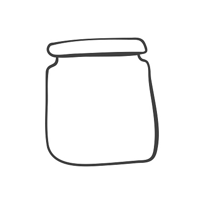 Jar bottle cartoon drawing