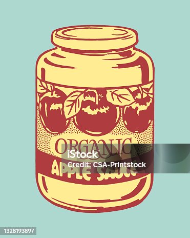istock Jar of Apple Sauce 1328193897