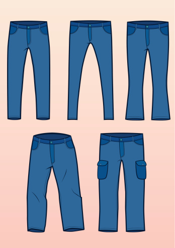Jeans Styles Stock Illustration - Download Image Now - iStock