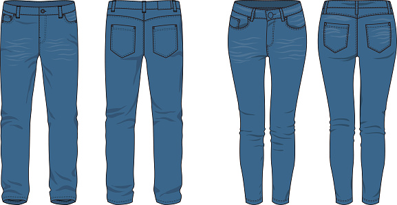 Jeans Stock Illustration - Download Image Now - iStock