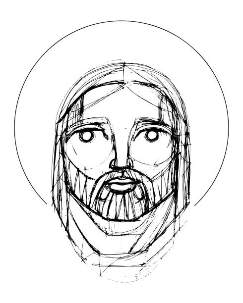 Pencil Of Jesus Drawings Illustrations, Royalty-Free Vector Graphics ...