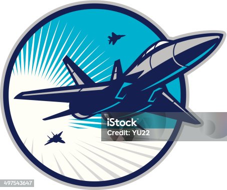 istock Jet Fighter in Sky 497543647