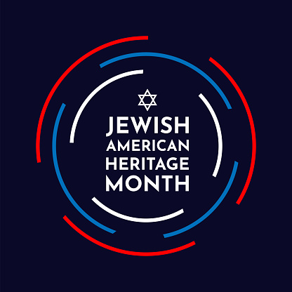 Jewish American Heritage Month, May. Vector illustration. EPS10