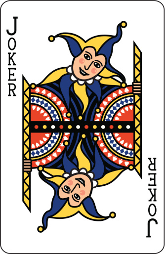Joker Blue Playing Card