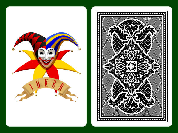 ilustrações, clipart, desenhos animados e ícones de joker tocando cartão - coringa desenho