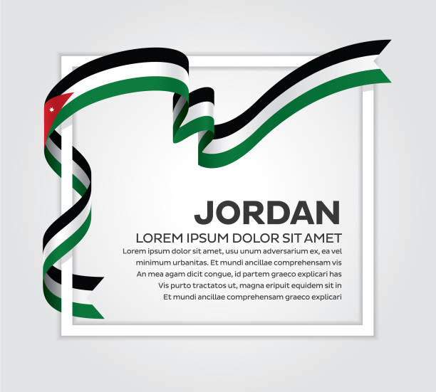 Jordan flag background jordan, country, flag, vector, icon royalty free commercial use drawing stock illustrations