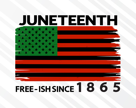 Juneteenth Free Ish Since 1865 Poster Banner Card Festive Cover Stock