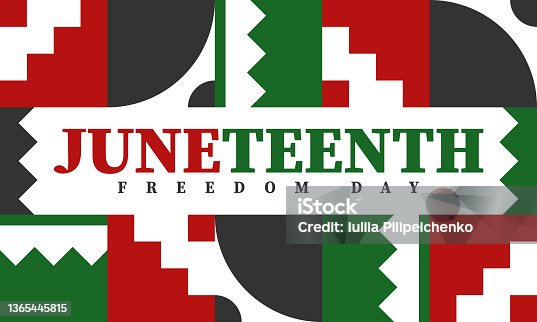 istock Juneteenth. Freedom and Emancipation day in June. Independence Day. Annual African-American holiday, celebrated in June 19. American history and heritage. Vector poster, illustration and banner 1365445815