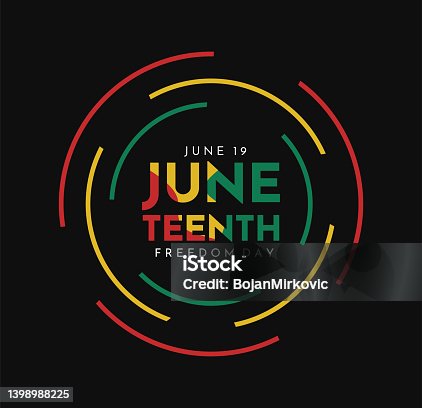 istock Juneteenth, Freedom Day poster, card. Vector 1398988225