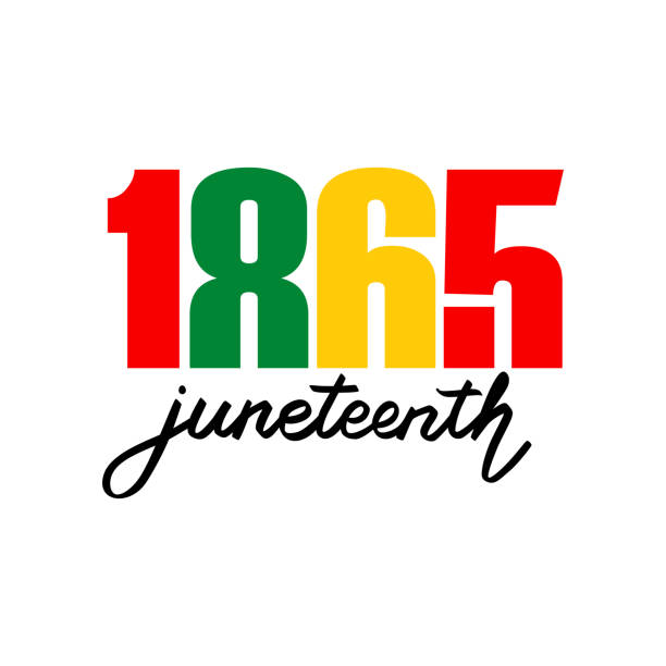 Juneteenth Independence Day vector illustration. June 19. Day of freedom and emancipation. African-American history Juneteenth Independence Day vector illustration. June 19. Day of freedom and emancipation. African-American history. Freeish Design isolated on white. juneteenth 1865 stock illustrations