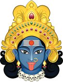 Indian Goddess Kali Maa ,all separate layer and Easy to edit.