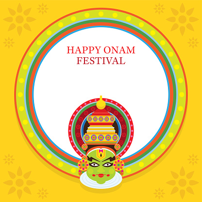 Kathakali Face, Onam Festival, Frame