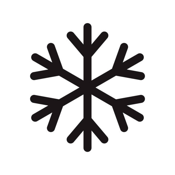 храните замороженную иконку на прозрачном фоне - снежинка stock illustrations