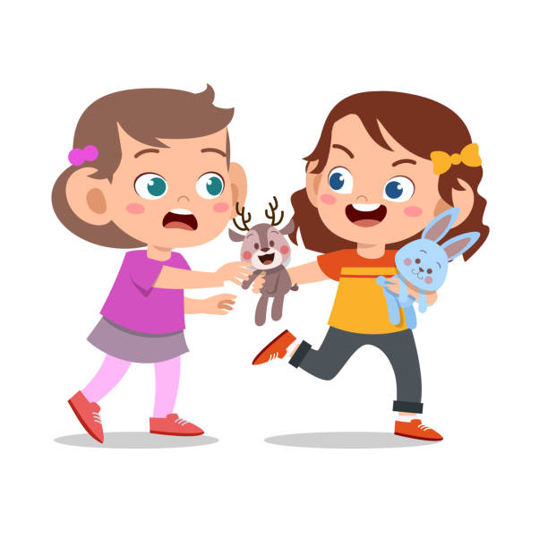 Kids Fighting Clip Art Illustrations, Royalty-Free Vector Graphics ... Kids Argue Clipart