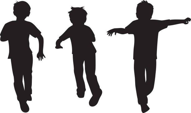 Brothers Silhouette Clip Art