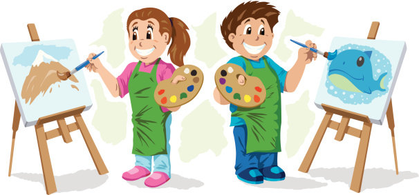 Kinder Malen Stock Vektor Art und mehr Bilder von Berg Kinder Malen Stock Vektor Art und mehr Bilder von Berg