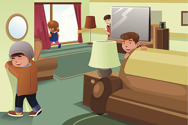 61 Hide And Seek Home Illustrations & Clip Art - iStock