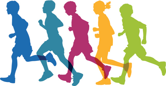 Kids Running Stock Illustration - Download Image Now - iStock
