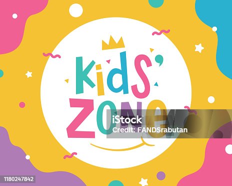 istock Kids zone banner template 1180247842