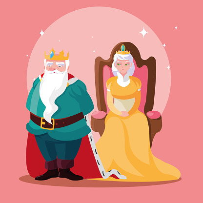 king and queen fairytale magical avatar character