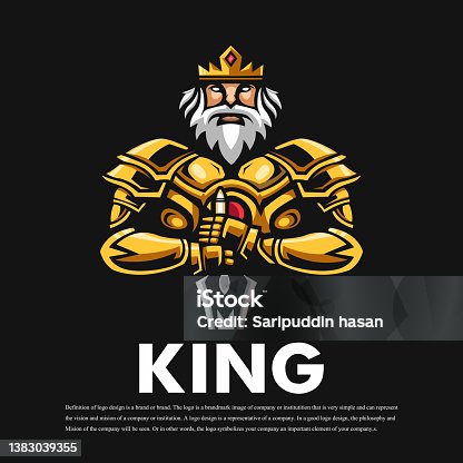 istock King mascot logo 1383039355