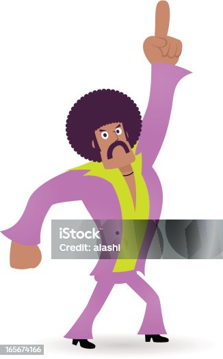 istock King of Disco, Dancing Man,1970s styled dude points upward 165674166