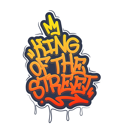 Roi De La Rue Tag Graffiti Style Label Lettering Roi De La Rue Tag Graffiti Style Label Lettering